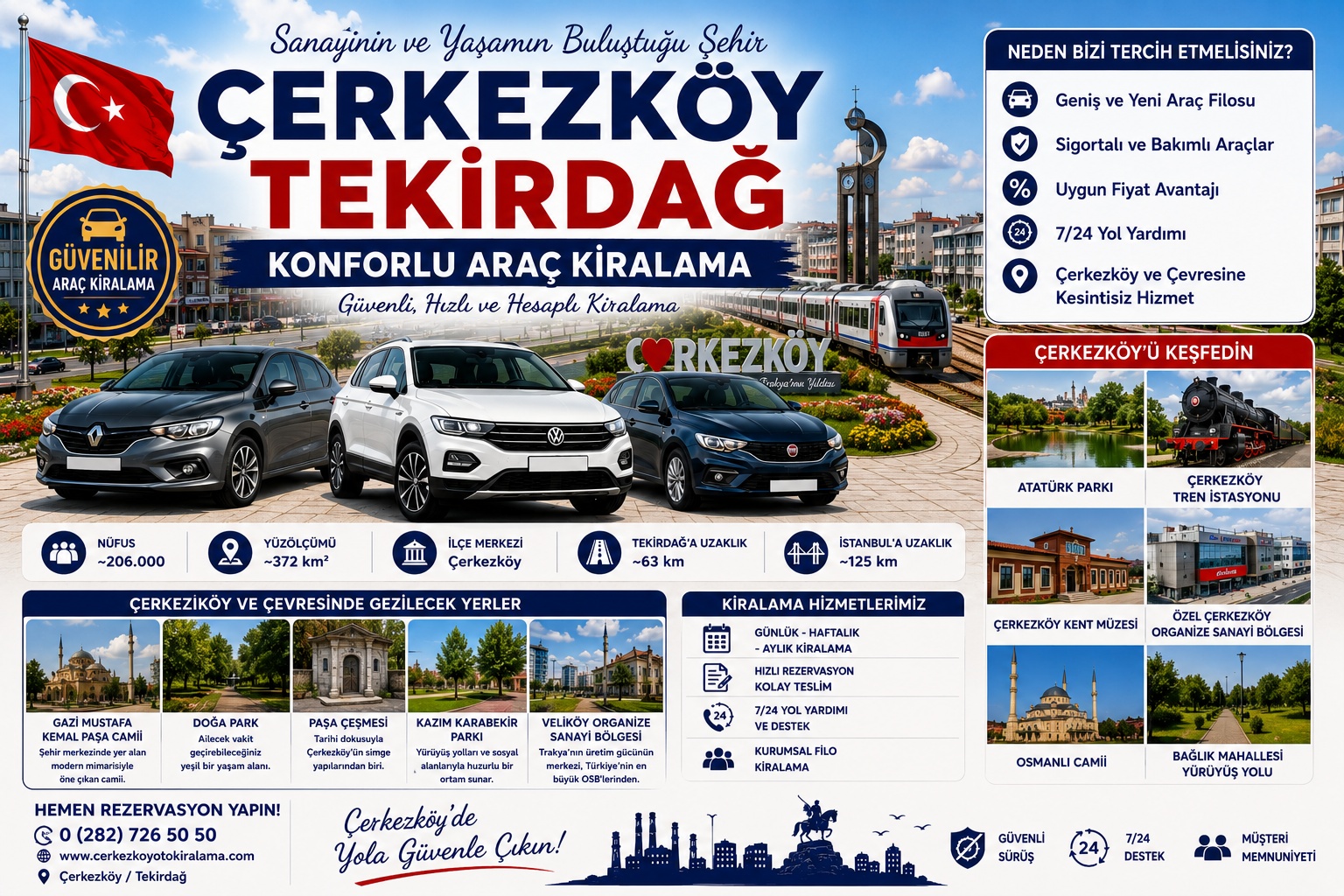 Çerkezköy Tekirdağ araç kiralama | HG Blog